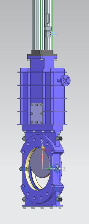 Under Silo Special Knife Gate Valves with Vent Hole and Scraper and Conical