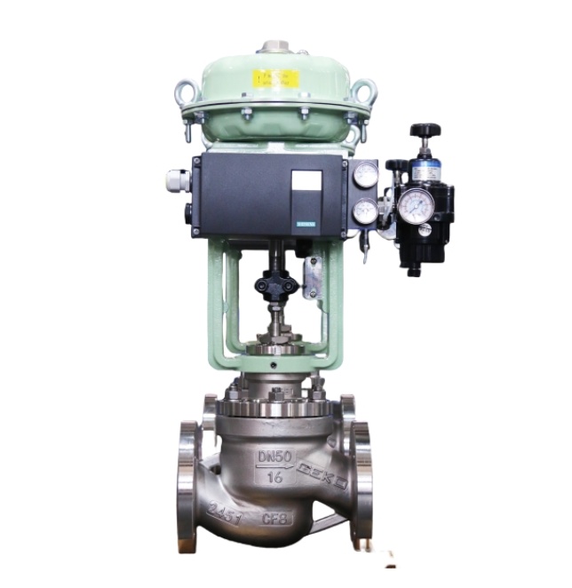 Pneumatic Diaphragm Intelligent Cooling Fin Single Seat Control & Shut-Off Valve