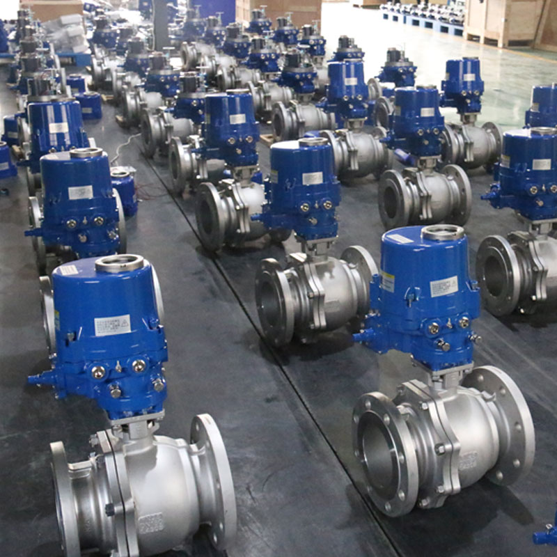 ball valve with actuators