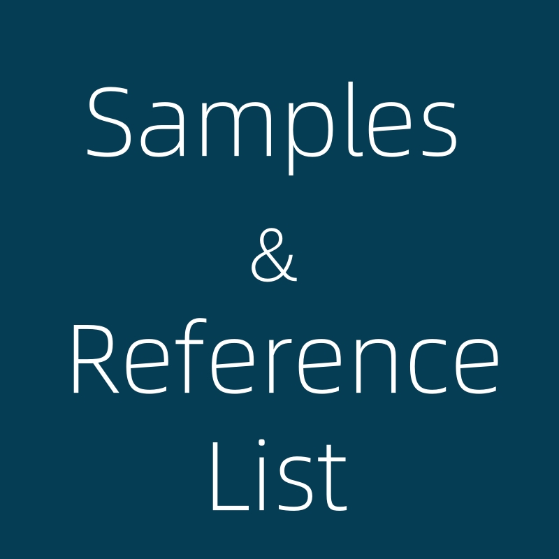 Sample / Reference List