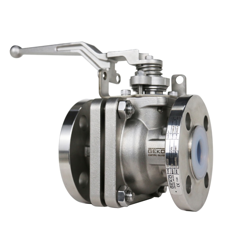 PTFE lined ball valve