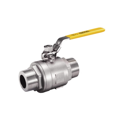 GKV-126 Ball Valve, 2 Piece, Male Threaded Connection, Full Port, With Lever Handle