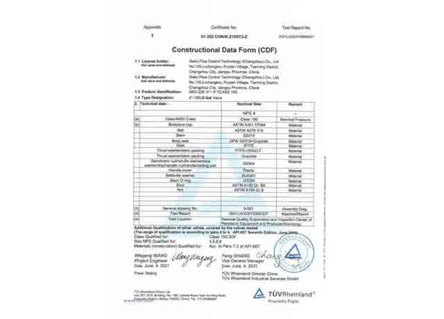 GEKO Passed TUV Rheinland API 607 Fire Test Certification