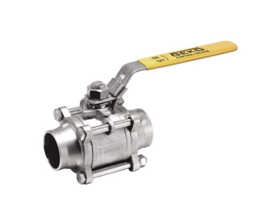 GEKO manufacturing three-piece butt-welded stainless steel ball valves for high speed railway and Aerospace